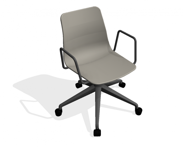 BIM-NaughtOne-PollyChair-Perspective5StarBase-Revit-BIMBox