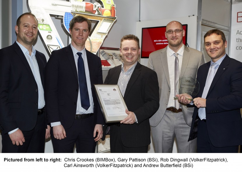 Ecobuild 2016 - VolkerFitzpatrick Receive BSi BIIM Level 2 Certification