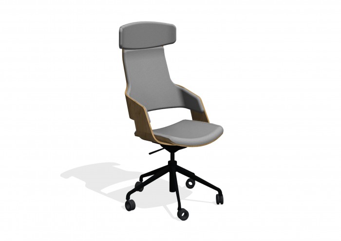 Connection_Seating_Assemble_High_GreySeatOakBackBlackBase_BIMBox